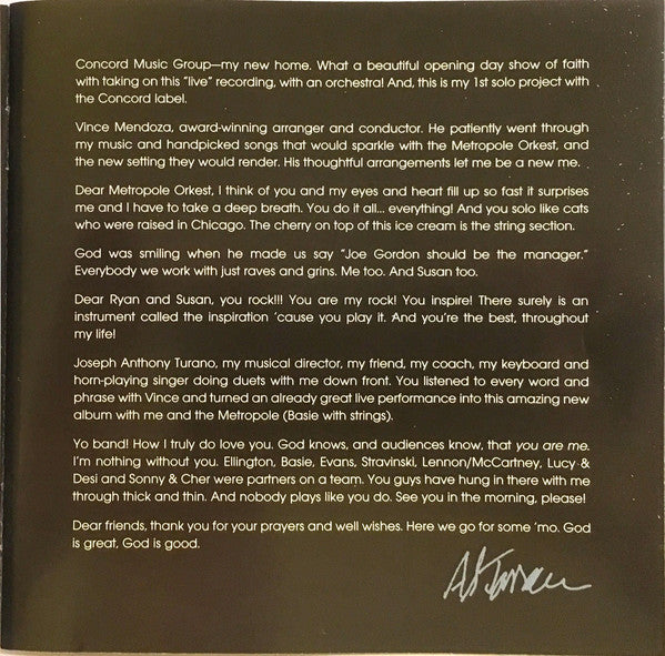 Al Jarreau And Metropole Orchestra Conducted By Vince Mendoza : Al Jarreau And The Metropole Orkest Live (CD, Album)