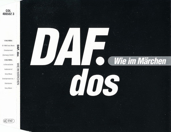 DAF / DOS : Wie Im Märchen (CD, Single, Promo)