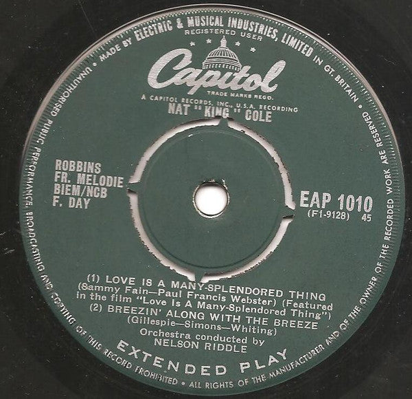 Nat King Cole : Nat 'King' Cole (7", EP)