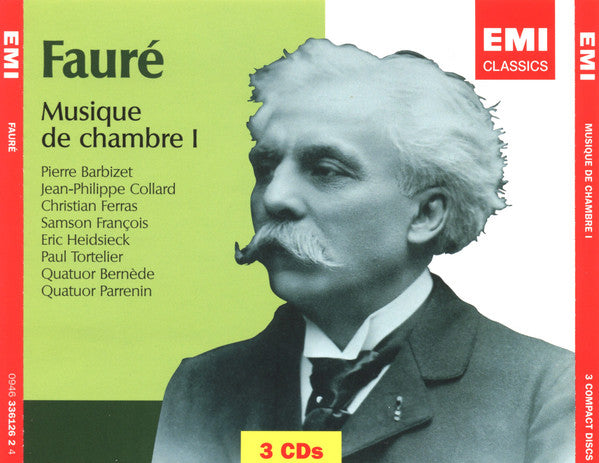 Gabriel Fauré - Pierre Barbizet, Jean-Philippe Collard, Michel Debost, Augustin Dumay, Christian Ferras, Samson François, Eric Heidsieck, Frédéric Lodéon, Bruno Rigutto, Paul Tortelier, Le Quatuor Bernède, Quatuor Parrenin : Musique De Chambre (3xCD, Comp, RM + 2xCD, Comp, RM + 2xBox, Comp)