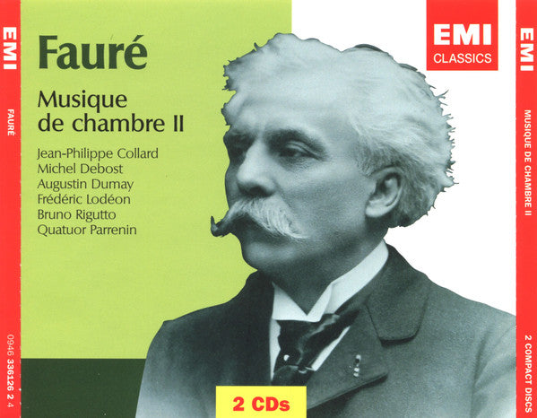 Gabriel Fauré - Pierre Barbizet, Jean-Philippe Collard, Michel Debost, Augustin Dumay, Christian Ferras, Samson François, Eric Heidsieck, Frédéric Lodéon, Bruno Rigutto, Paul Tortelier, Le Quatuor Bernède, Quatuor Parrenin : Musique De Chambre (3xCD, Comp, RM + 2xCD, Comp, RM + 2xBox, Comp)