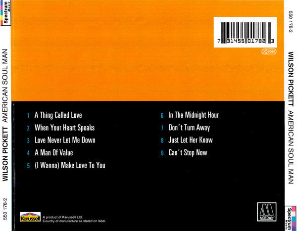 Wilson Pickett : American Soul Man (CD, Album, RE)