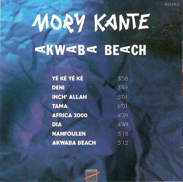 Mory Kanté : Akwaba Beach (CD, Album)