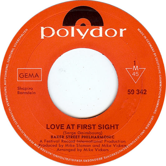 Baker Street Philharmonic : Love At First Sight (7", Single)