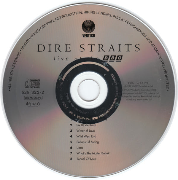 Dire Straits : Live At The BBC (CD, Album, RE, RP)