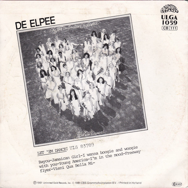 Love Unlimited Orchestra : Vieni Qua Bella Mi (7", Single)