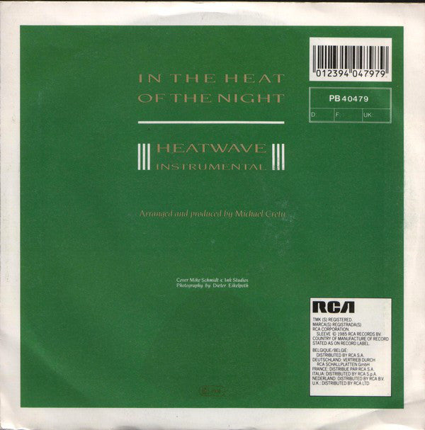 Sandra : In The Heat Of The Night (7", Single)