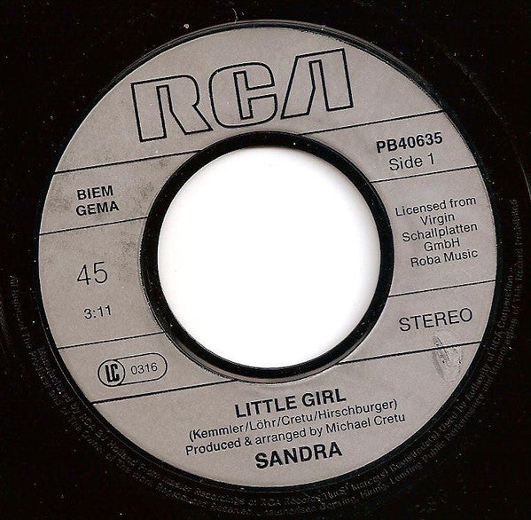 Sandra : Little Girl (7", Single)