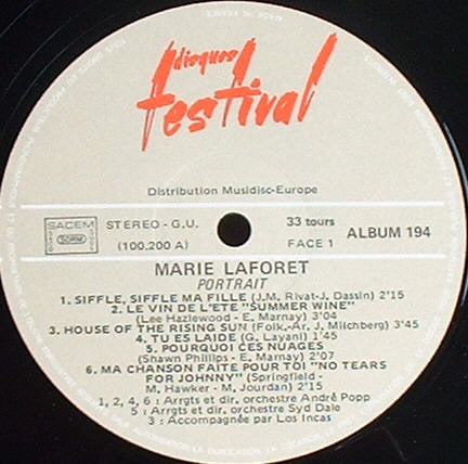 Marie Laforêt : Portrait (2xLP, Comp, RP, Gat)