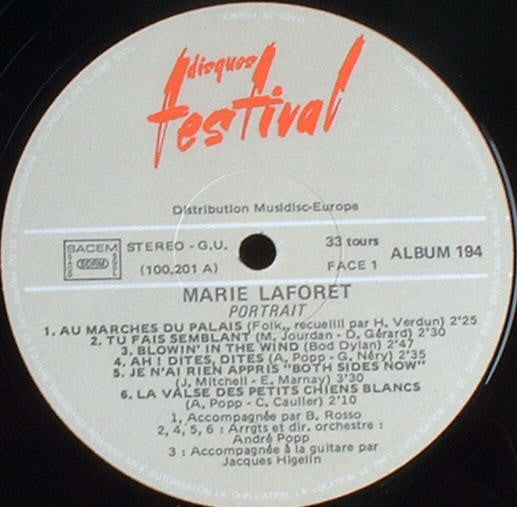 Marie Laforêt : Portrait (2xLP, Comp, RP, Gat)