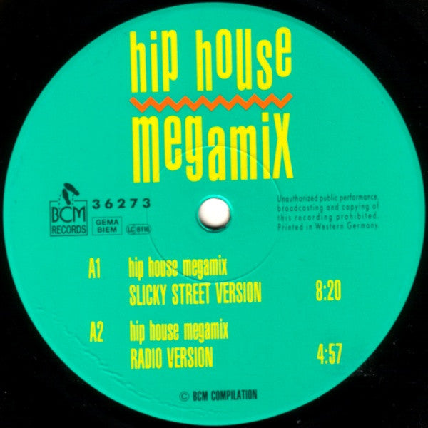 Various : Hip House Megamix (12", Comp, Mixed, Gat)