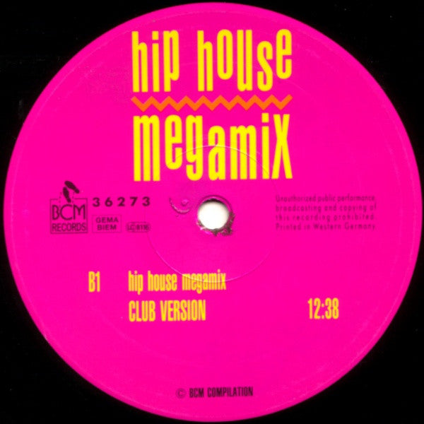 Various : Hip House Megamix (12", Comp, Mixed, Gat)