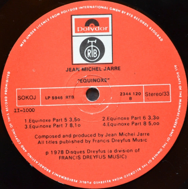 Jean-Michel Jarre : Equinoxe (LP, Album)