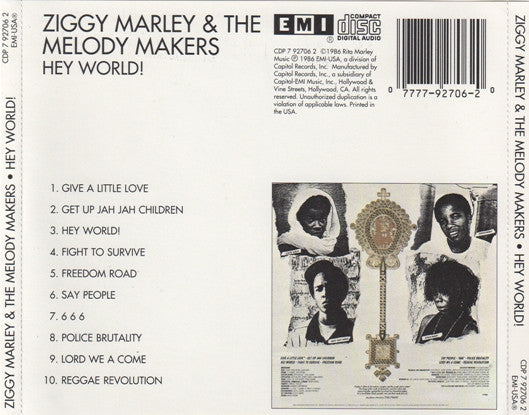 Ziggy Marley And The Melody Makers : Hey World! (CD, Album)