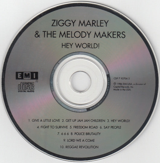 Ziggy Marley And The Melody Makers : Hey World! (CD, Album)