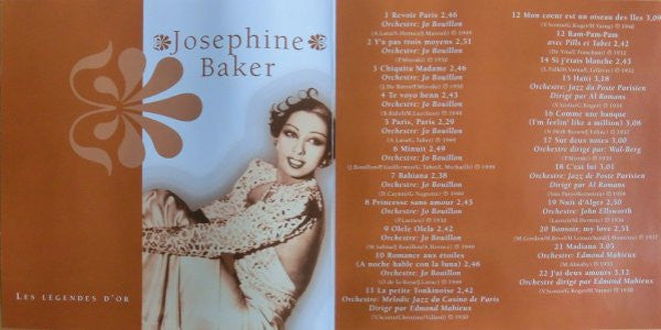 Josephine Baker : Les Légendes D'or (CD, Comp)