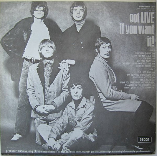 The Rolling Stones : Got Live If You Want It! (LP, Album, RE)