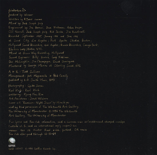 Weezer : Pinkerton (CD, Album, RE, Uni)
