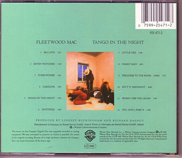 Fleetwood Mac : Tango In The Night (CD, Album)