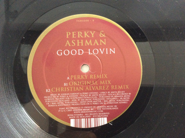Perky & Ashman (3) : Good Lovin' (12")