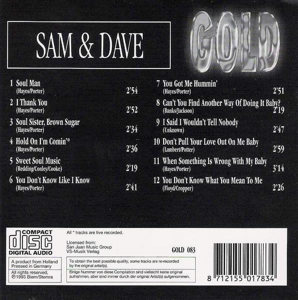 Sam & Dave : Gold (CD, Comp)