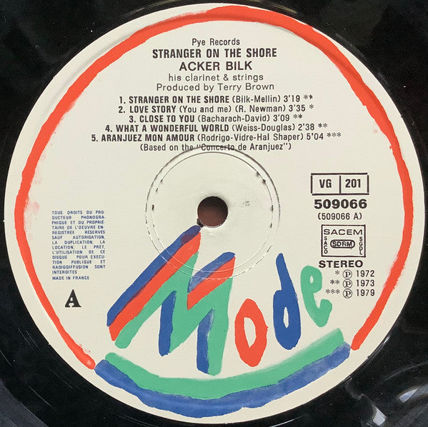 Acker Bilk : Stranger On The Shore (LP, Album)