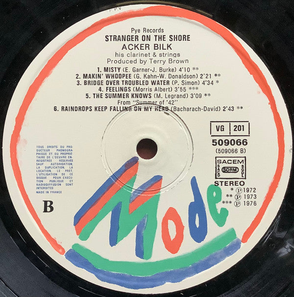 Acker Bilk : Stranger On The Shore (LP, Album)