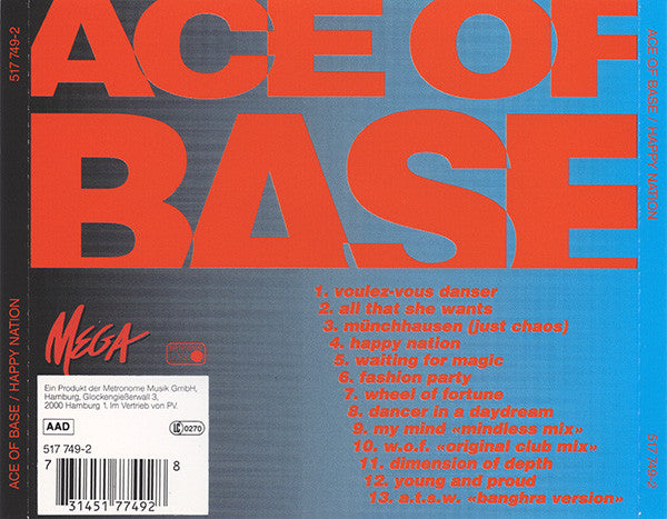 Ace Of Base : Happy Nation (CD, Album)
