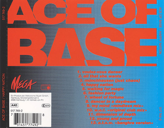 Ace Of Base : Happy Nation (CD, Album)
