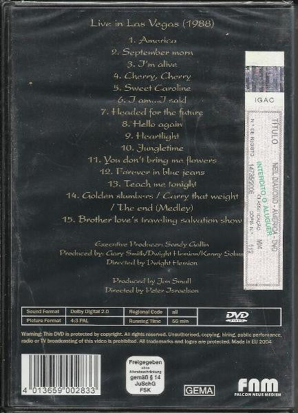 Neil Diamond : Live In Las Vegas (DVD-V, PAL)