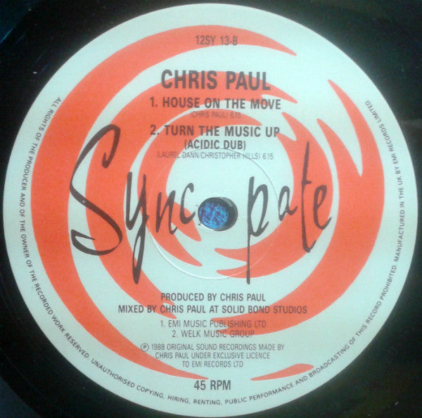 Chris Paul : Turn The Music Up (12", Single)
