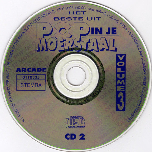 Various : Het Beste Uit Pop In Je Moerstaal - Volume 3 (2xCD, Comp)