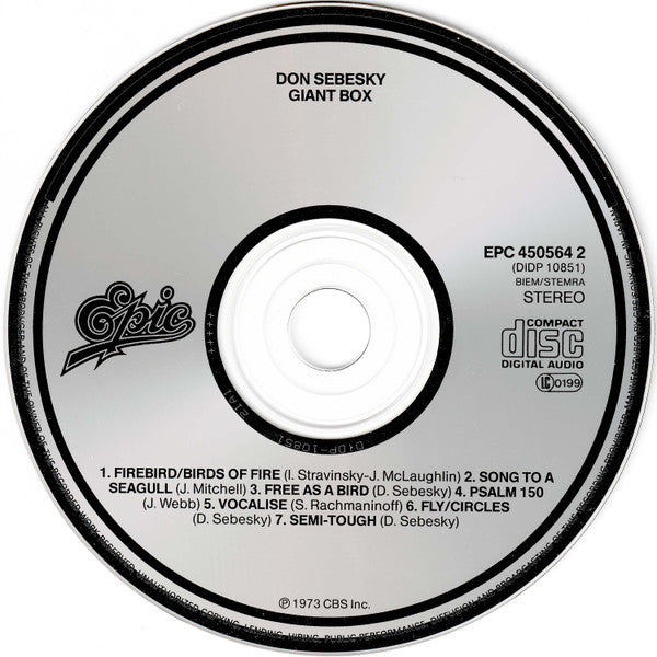 Don Sebesky : Giant Box (CD, Album, RE, RM)
