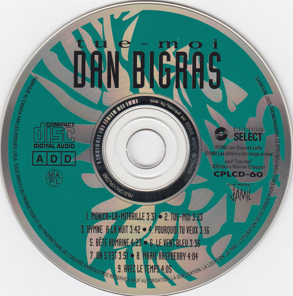 Dan Bigras : Tue-Moi (CD, Album)