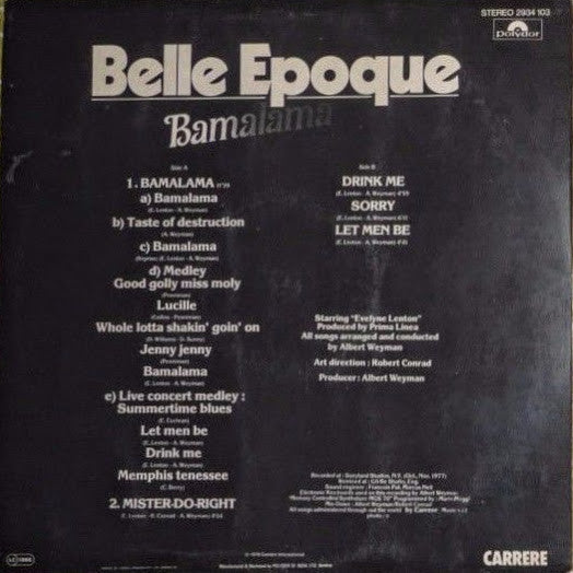 Belle Epoque : Bamalama (LP, Album)