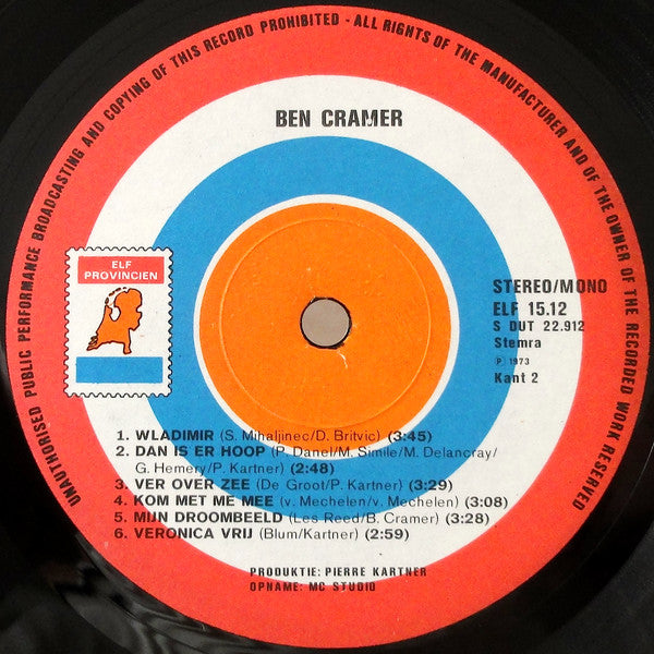 Ben Cramer : Ben Cramer (LP, Album)