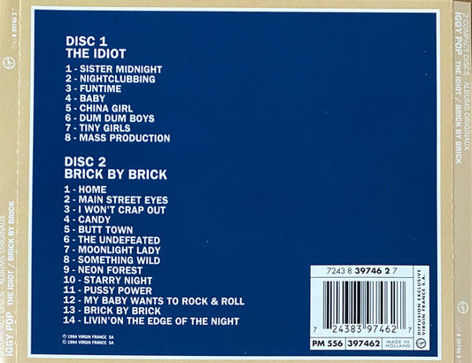 Iggy Pop : The Idiot / Brick By Brick (CD, Album, RE + CD, Album, RE + Comp)