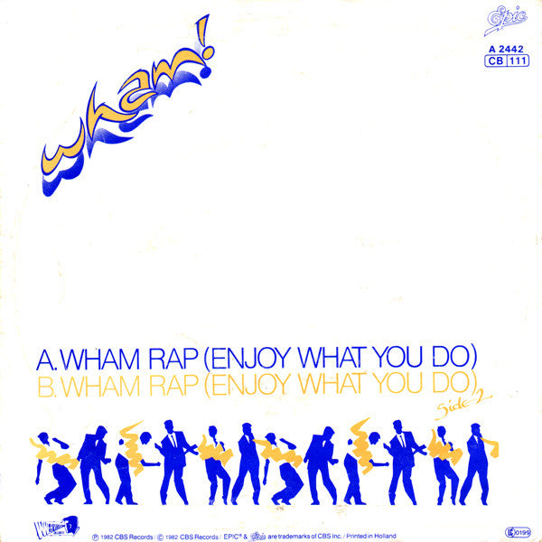 Wham! : Wham Rap! (7", Single)