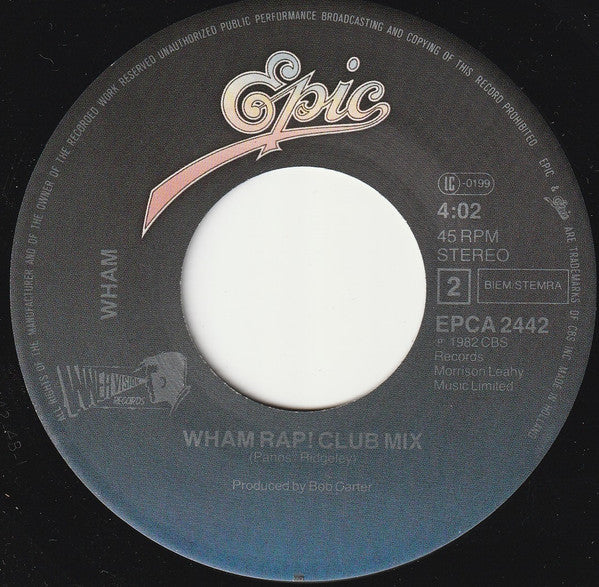 Wham! : Wham Rap! (7", Single)