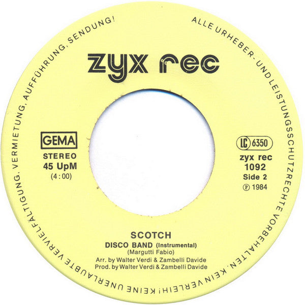 Scotch : Disco Band (7", Single)