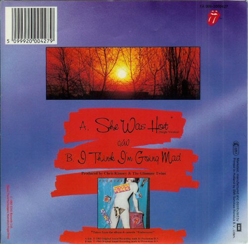 The Rolling Stones : She Was Hot (7", Single)