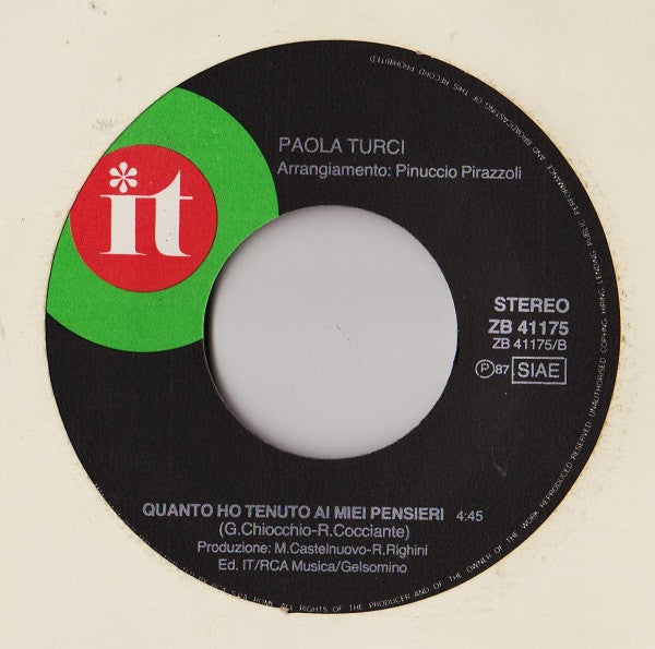 Paola Turci : Primo Tango (7")