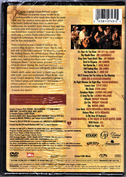 Various : Return To Sin City - A Tribute To Gram Parsons (DVD-V, NTSC, Reg)
