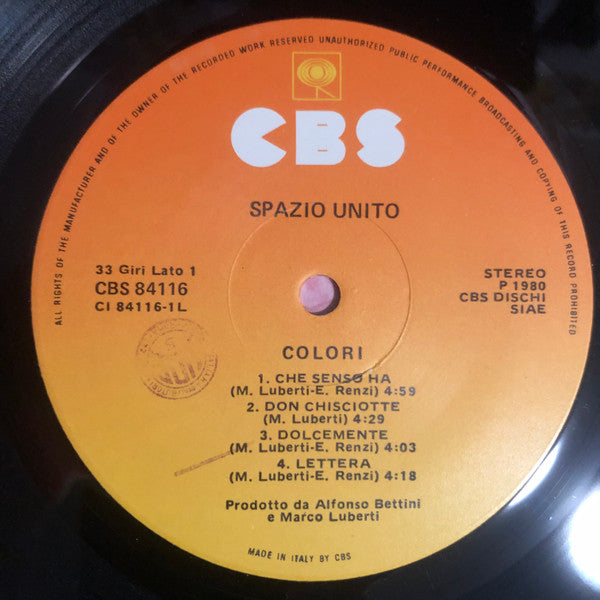 Spazio Unito : Colori (LP, Album)