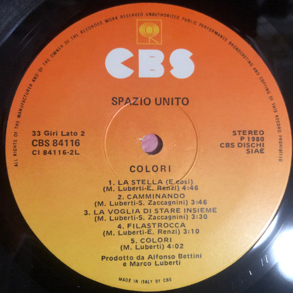 Spazio Unito : Colori (LP, Album)
