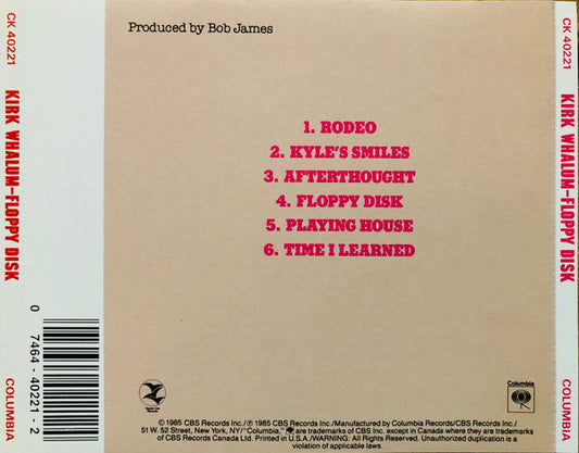 Kirk Whalum : Floppy Disk (CD, Album, RE)