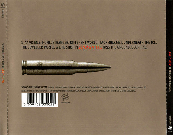 Simple Minds : Black & White 050505 (CD, Album, Enh)