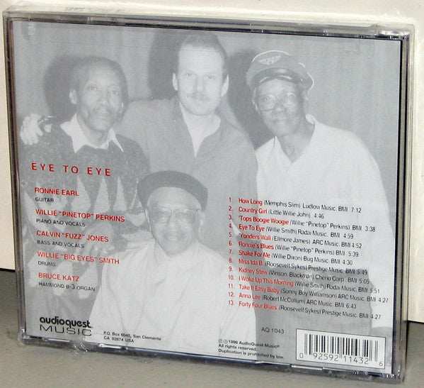 Ronnie Earl, Pinetop Perkins, Calvin Jones, Willie Smith : Eye To Eye (CD, Album)