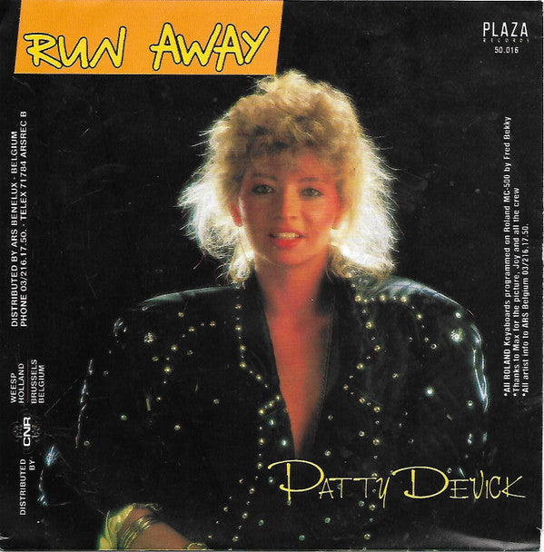Patty Devick : Run Away (7", Single)