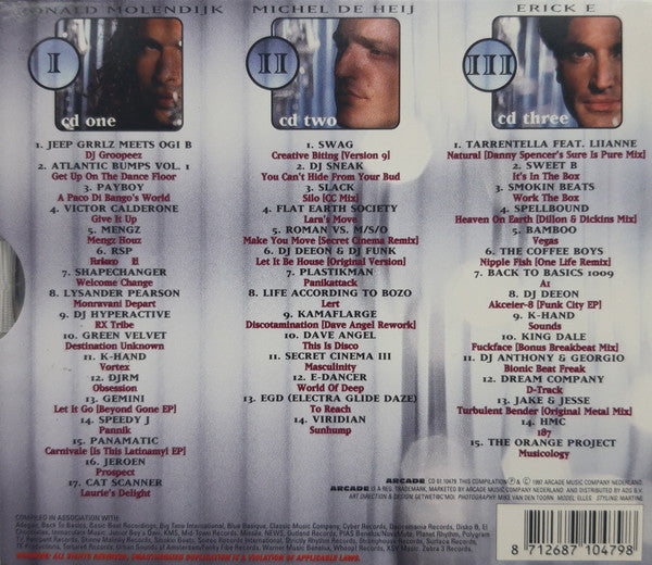 Erick E / Ronald Molendijk / Michel De Hey : Three DJ's In A Box (Vol. II) (3xCD, Mixed)